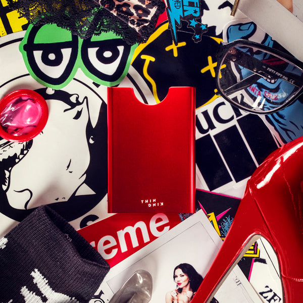 Thin King credit card case - Ruby Red - Thin King card case