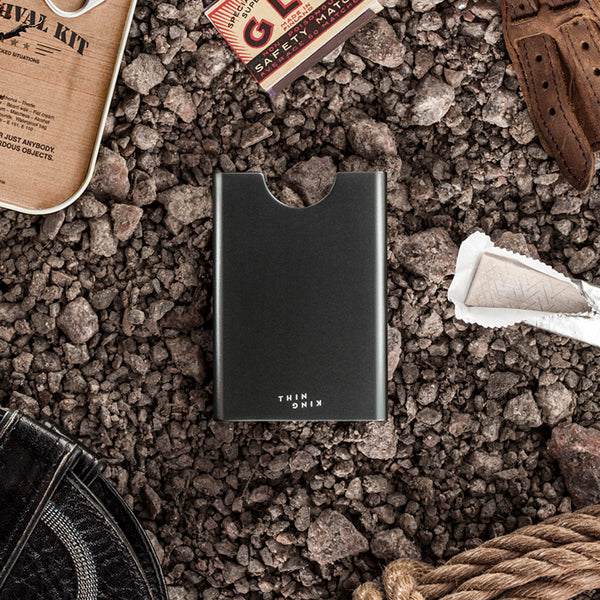 Titan gunmetal color Thin King EDC card holder