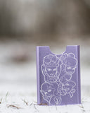 Thin King portacarte di credito - Uccelli Lavanda