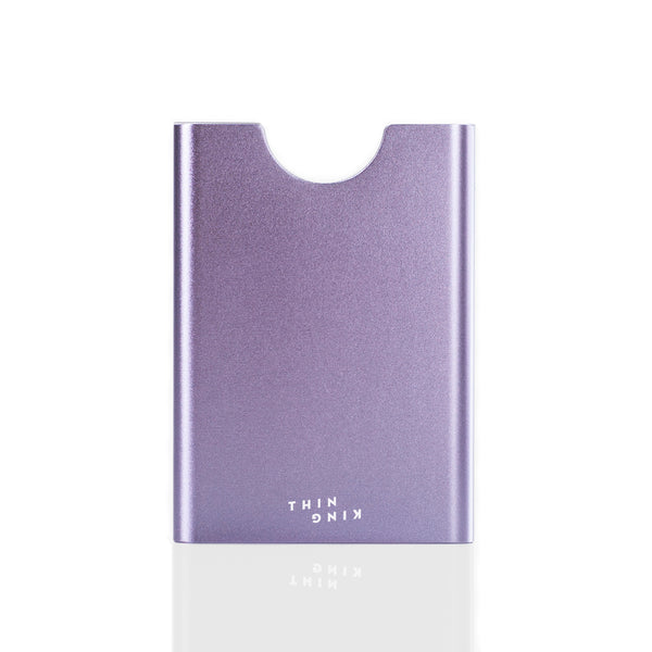 Lavender colour Thin King card case