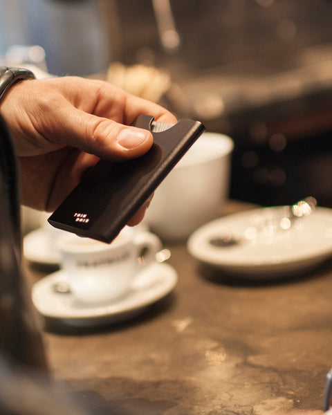 Thin King porta carte di credito - Nero Nuovo