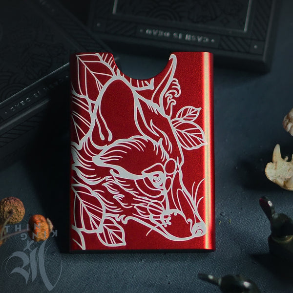 Thin King credit card case - Red Fox by Monika Boo