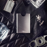 Thin King credit card case in silver colour