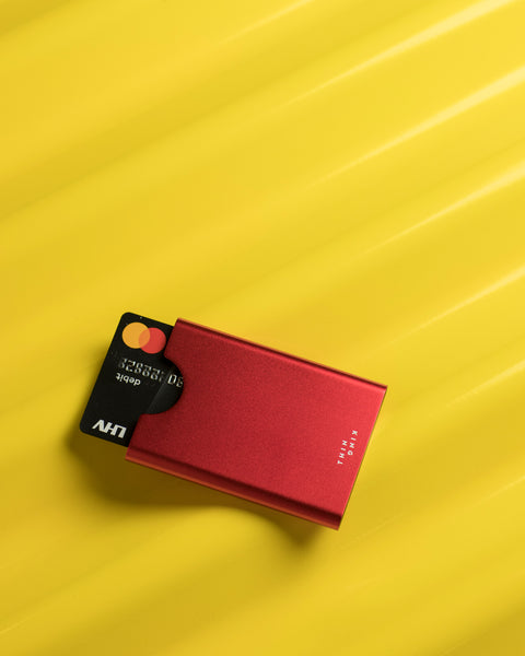 Thin King credit card case - Ruby Red