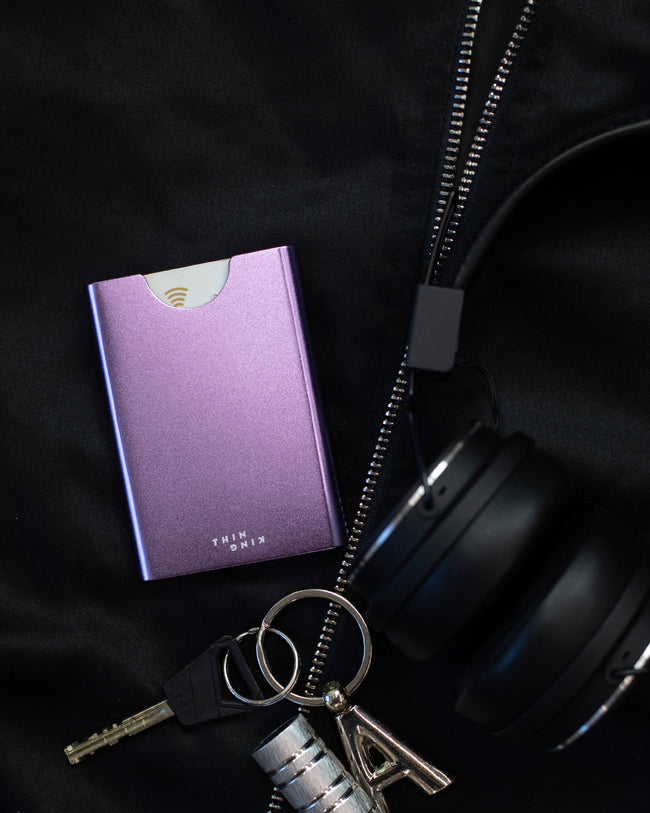 Thin King credit card case - Lavender