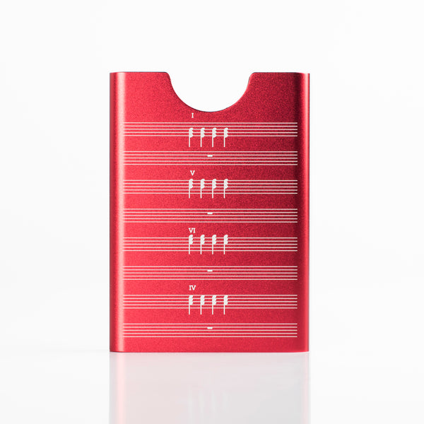 Thin King credit card case - Red 4Chords