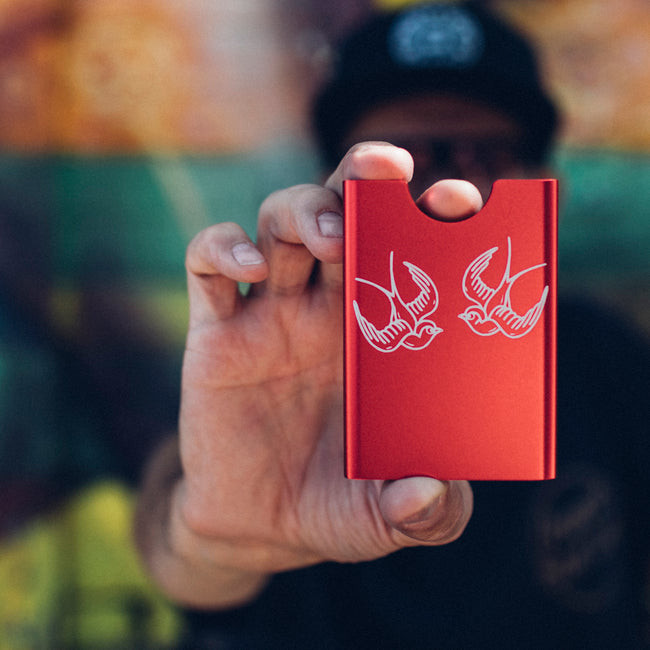 Thin King credit card case - Red Sparrow