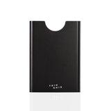 Thin king card case in black aluminum