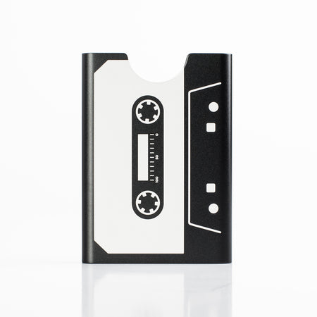 Thin King aluminum credit card case - Black Mandala