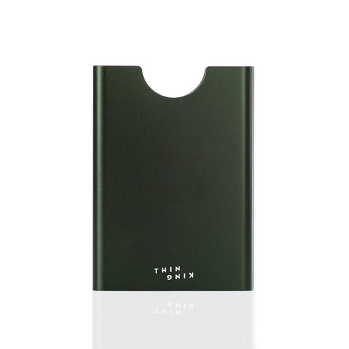Bullitt Green Thin King card holder with logo