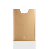 Champagne colour slim credit card case made of aluminum