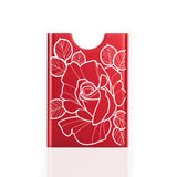 Thin King credit card holder - Red Rose by Monika Boo