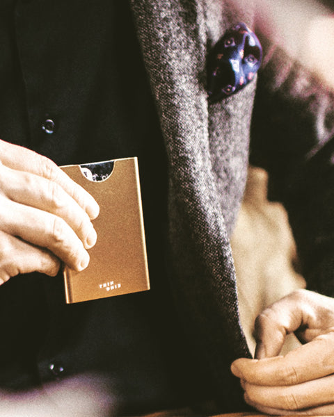Thin King credit card case - Champagne