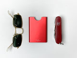 Thin King credit card case - Ruby Red